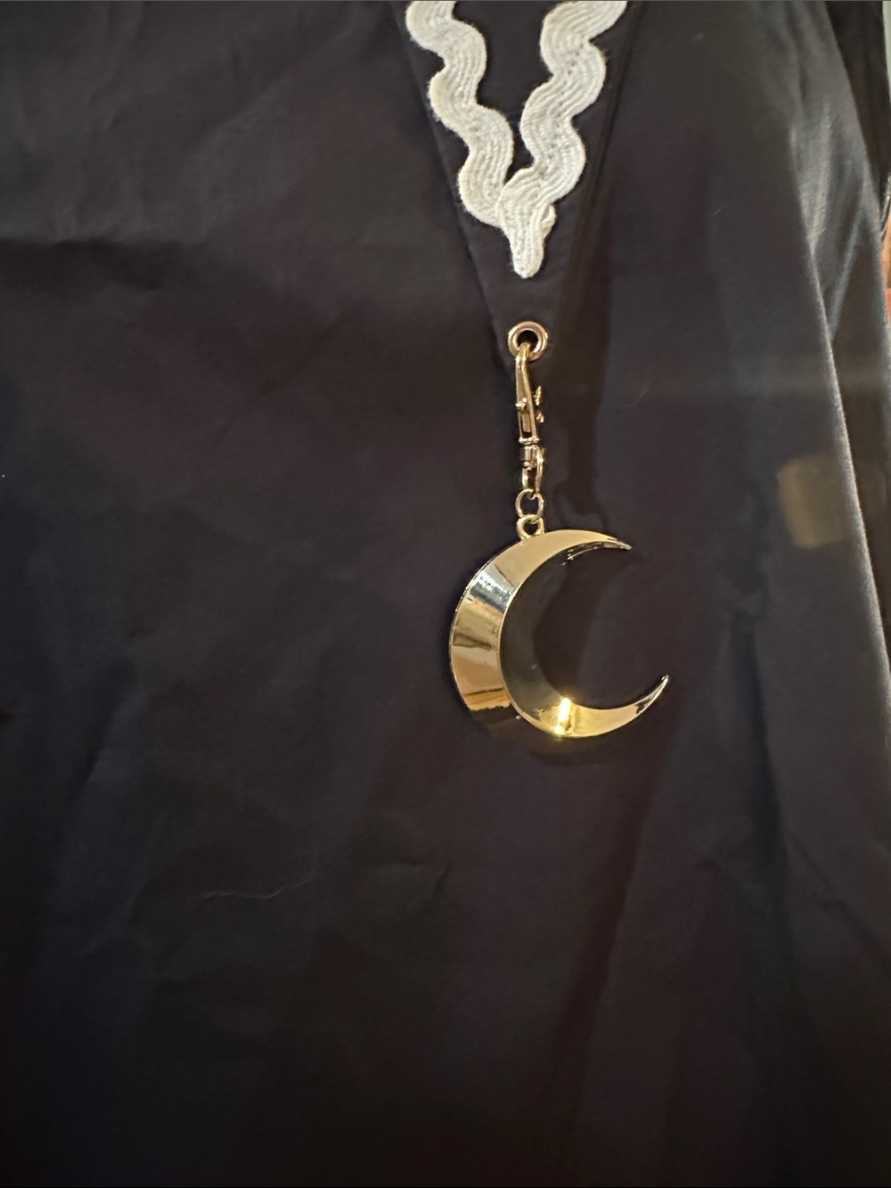 ModCloth Black Friday Sleeveless Mini Dress Pointed Collar & Celestial Charms 1X - Picture 5 of 9
